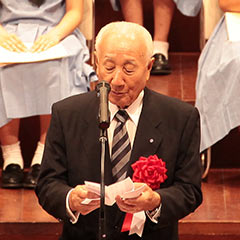 熊本県私立中学高等学校協会長 上田祐規様